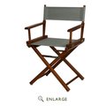 Casual Home Casual Home 200-55-021-18 18 in. Directors Chair Honey Oak Frame with Gray Canvas 200-55/021-18